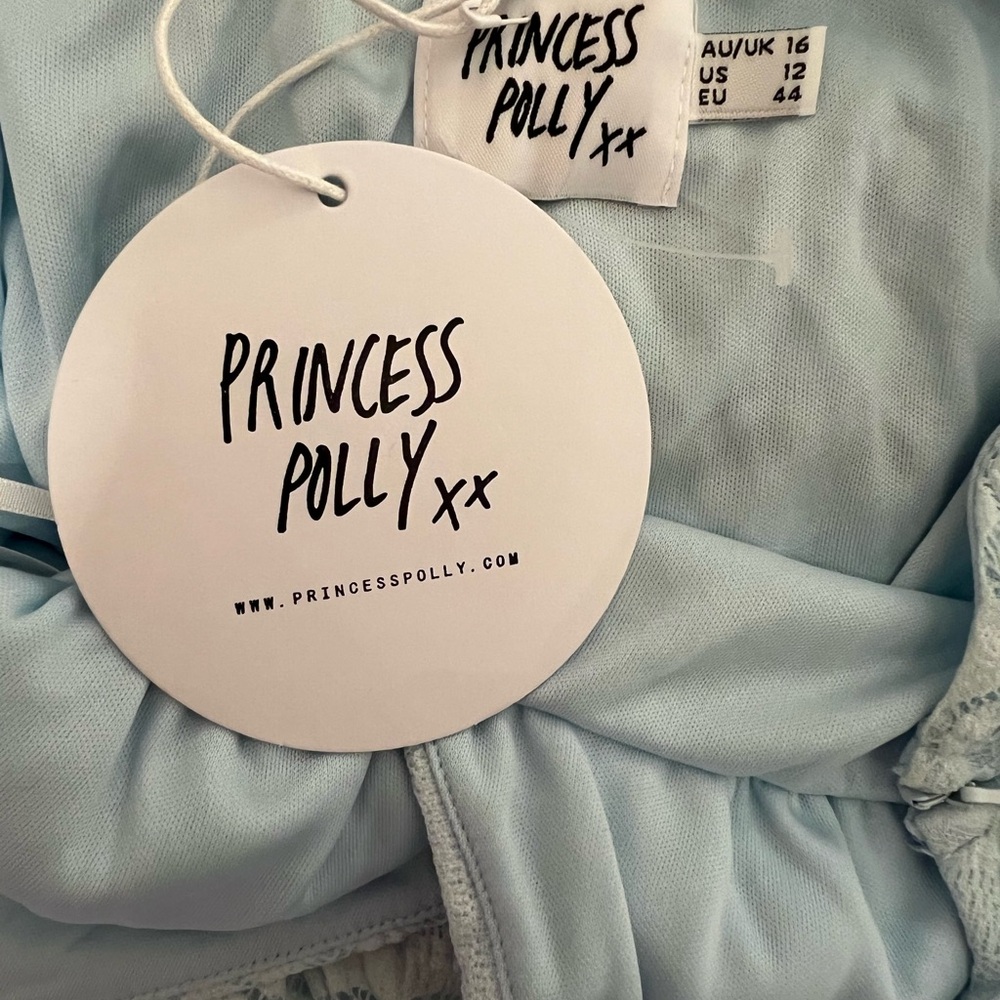 NWT Princess Polly Love Hurts Bodycon Mini Dress Blue Size 12 - Picture 5 of 7